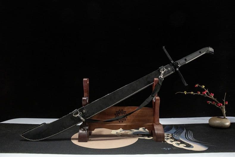 メセル大刀 ブラック 古兵器 武具 刀装具 西洋刀 手鍛造打 鋼刀 冷兵器