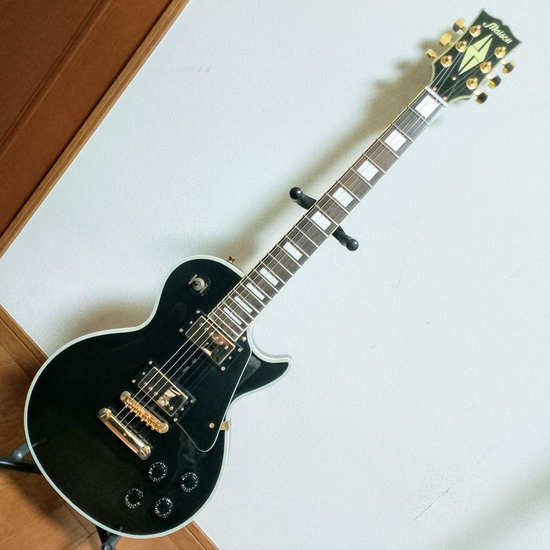 美品　Maison　LP-38　レスポールカスタムタイプ　エレキギター　弦は新品
