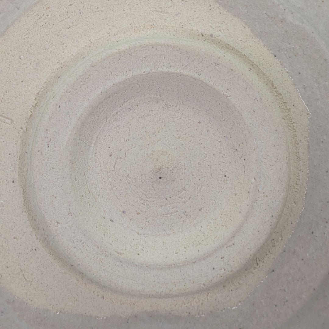 山月窯 川本了生 弥七田織部馬盥茶盌 共箱共布