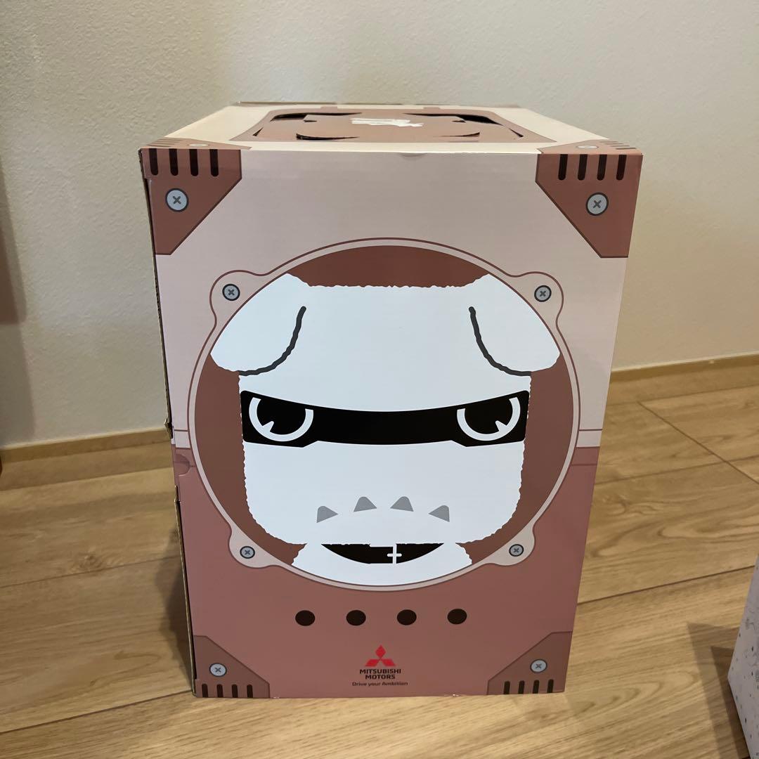 【新品・美品】三菱 デリ丸。オリジナルぬいぐるみ　白　ビックサイズ