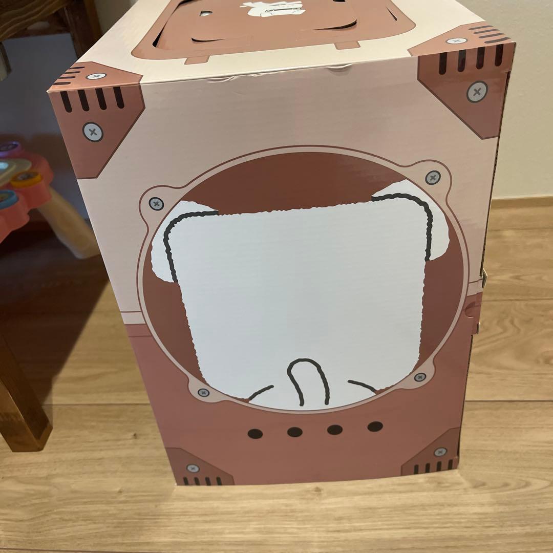 【新品・美品】三菱 デリ丸。オリジナルぬいぐるみ　白　ビックサイズ