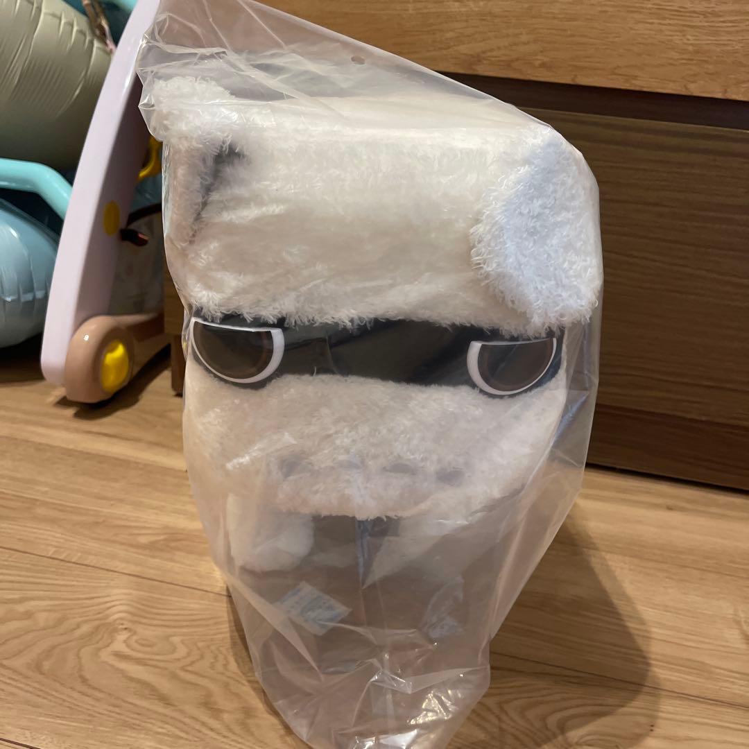 【新品・美品】三菱 デリ丸。オリジナルぬいぐるみ　白　ビックサイズ