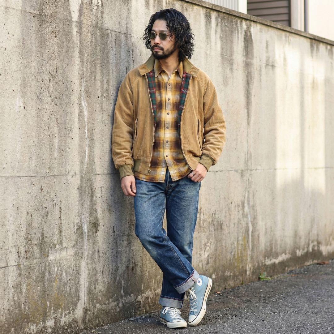 90s☆ラルフローレン☆G9 ハリントンジャケット☆コーデュロイ☆ポニー