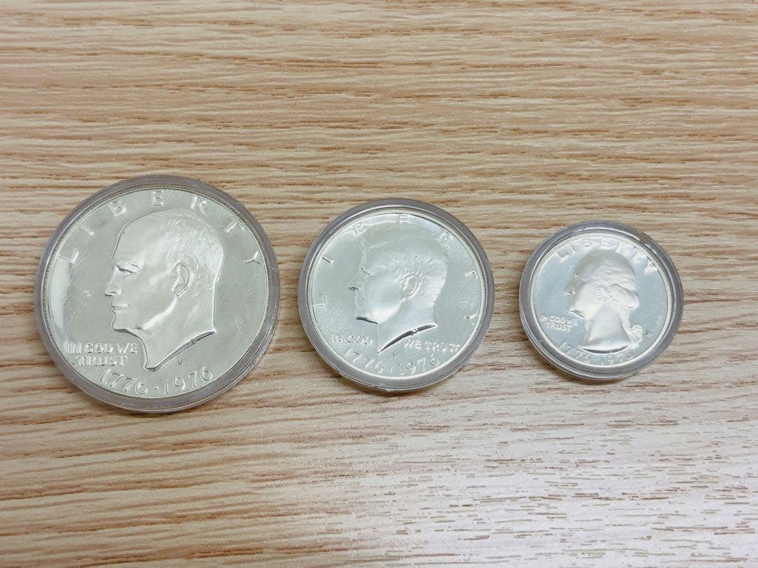 アメリカ記念銀貨　３枚セット