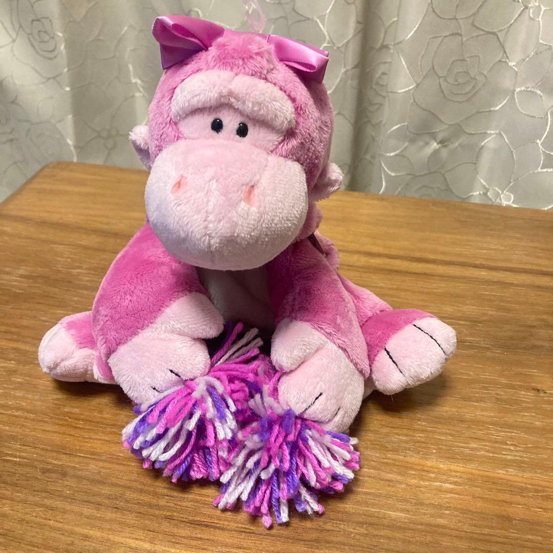 NICI ニキ フィギュアペンポーチ チアリーダー ゴリラ ピンク プラザ