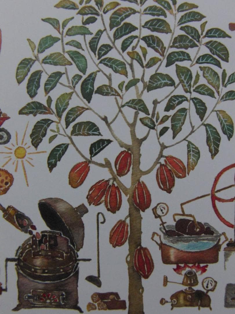 北田稔、【焼きたて】、希少な額装用画集より、状態良好、新品額装付