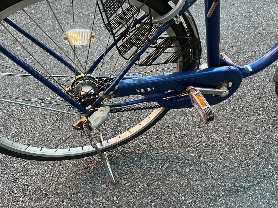 LEDオートライト】26インチ自転車 ブルー