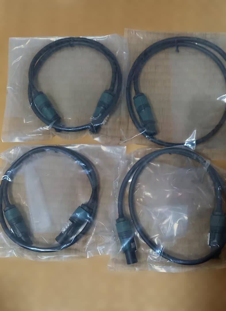 ■スピーカーケーブル その②■スピコン-スピコン■1ｍ■未使用×４本セット