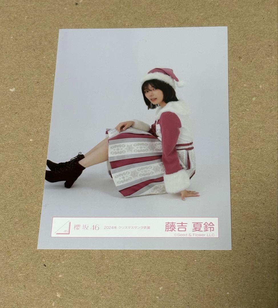 櫻坂46藤吉 夏鈴 2024年クリスマスサンタ衣装 座り - メルカリ