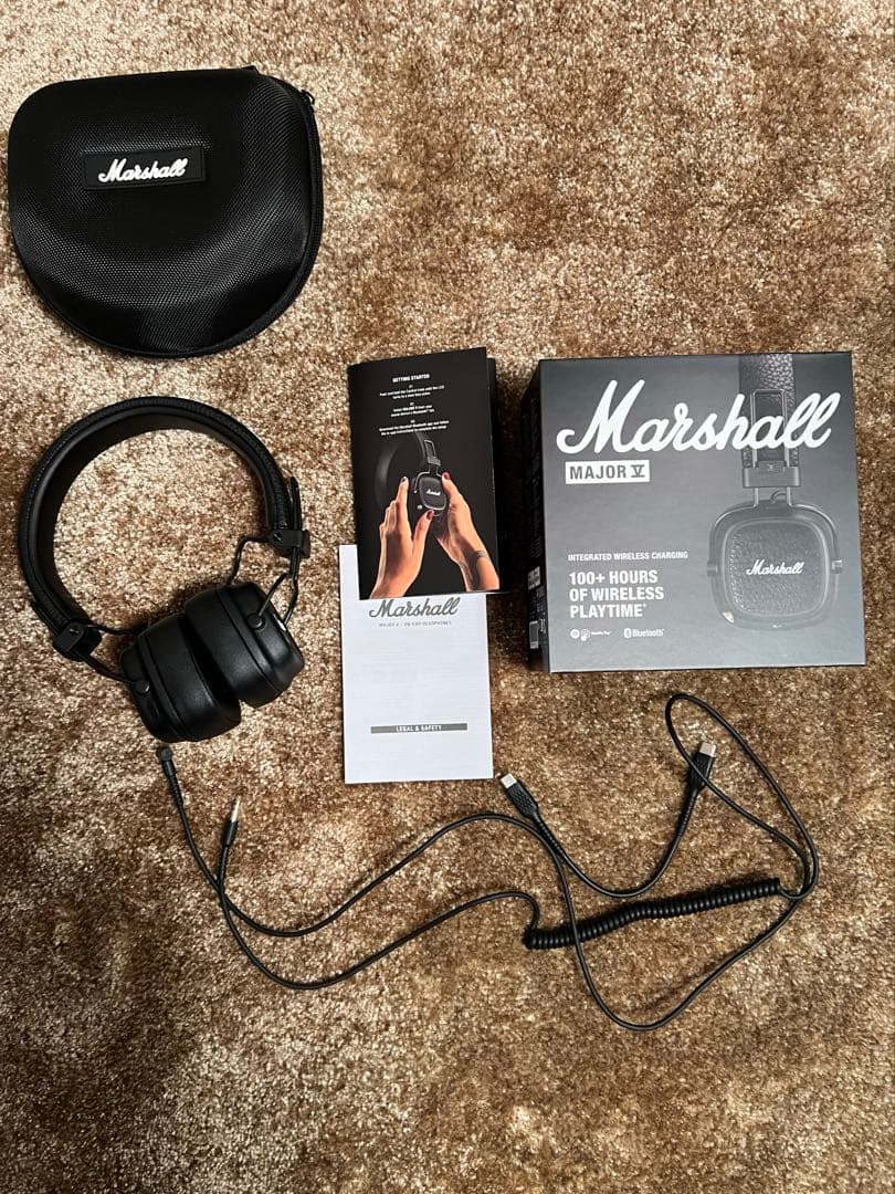 美品】Marshall Major Ⅴ ワイヤレスヘッドホン ケース付 - メルカリ