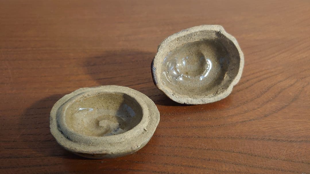 京焼　白磁　香合　鶴香合　茶道具　アンティーク香合　江戸期　古美術 　１客