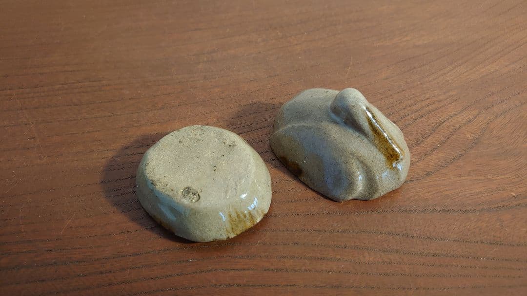 京焼　白磁　香合　鶴香合　茶道具　アンティーク香合　江戸期　古美術 　１客