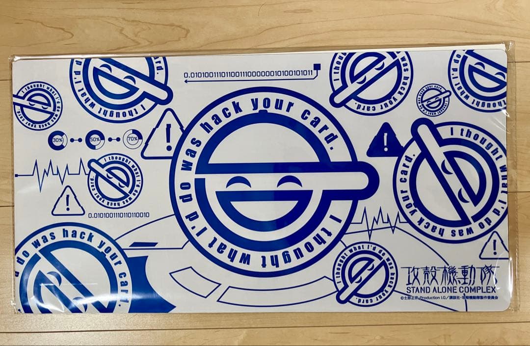 攻殻機動隊　ブロッコリートレカアイテムくじ　笑い男　プレイマット　デッキケース等