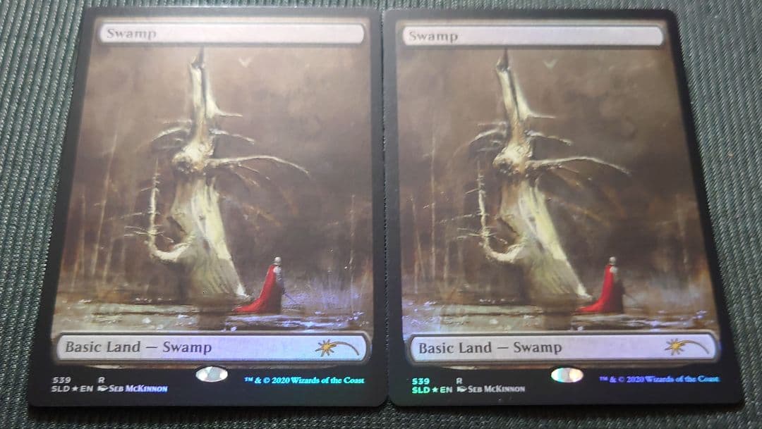 mtg 2枚セット セブ・マッキノン 沼 539 拡張アート foil sld