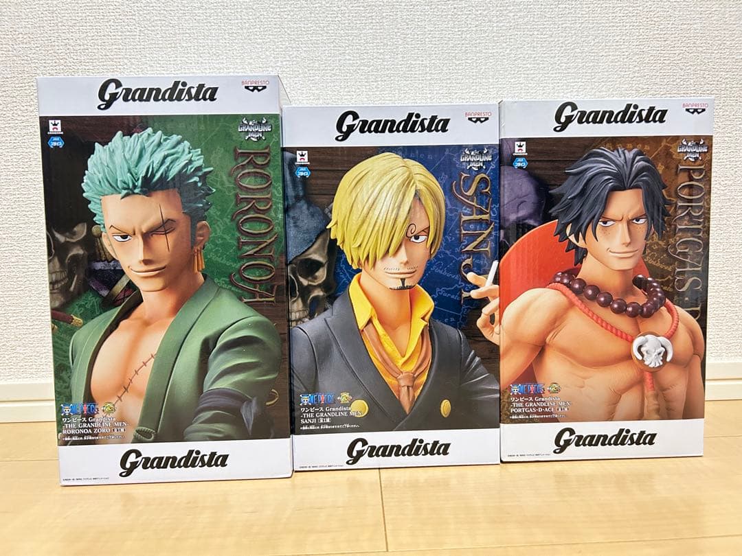 未開封】ワンピース Grandista（ゾロ サンジ エース） グランディスタ