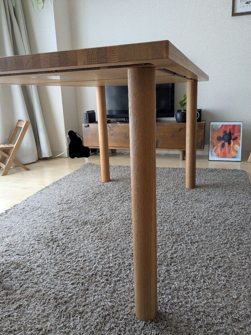 無印良品 木製テーブル天板 140×80cm　脚4本組