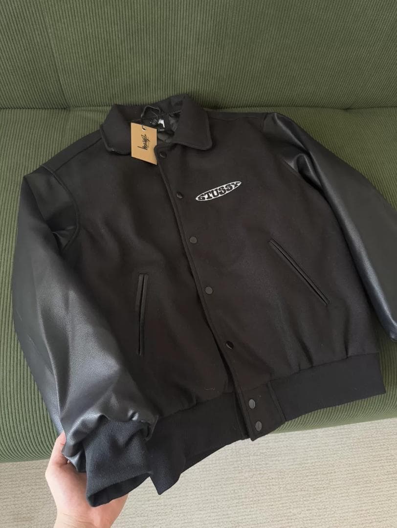 STUSSY 地球儀 バーシティジャケット 25FW メンズ Mサイズ - メルカリ