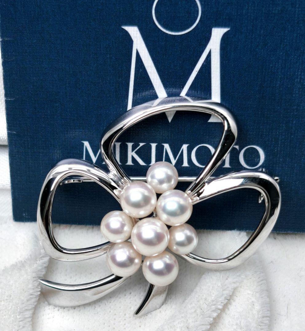 極美品 最高級】ミキモト ブローチ パール フォーマル 8珠 皇室御用達