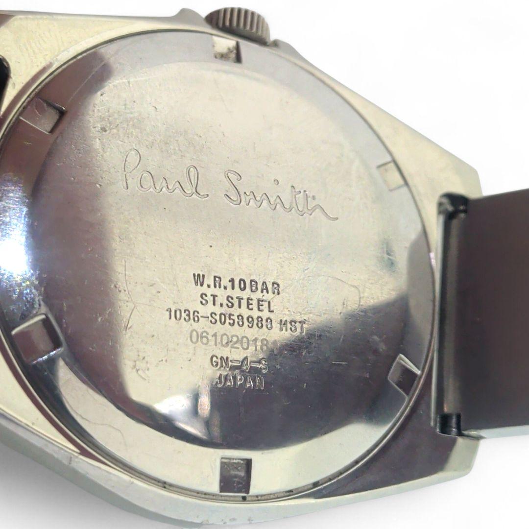 希少デザイン ポールスミス クローズドアイズ メンズ腕時計 新品電池 稼働品