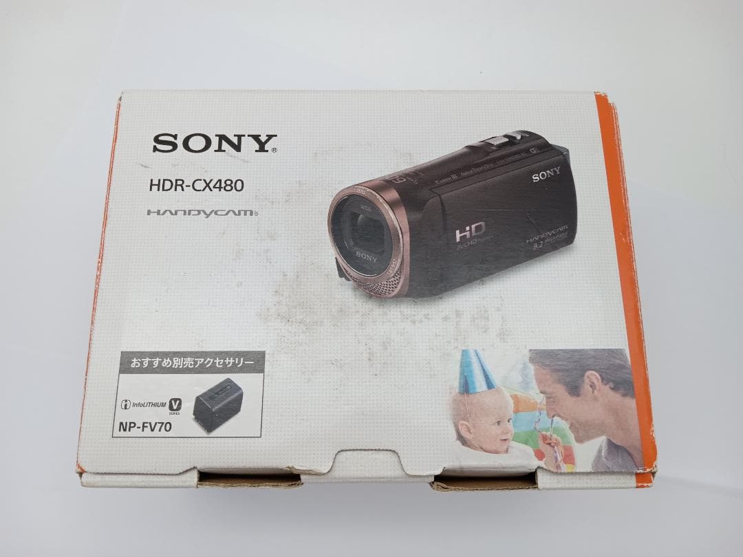 箱 説明書通電確認のみ SONY HANDYCAM HDR-CX480 ホワイト