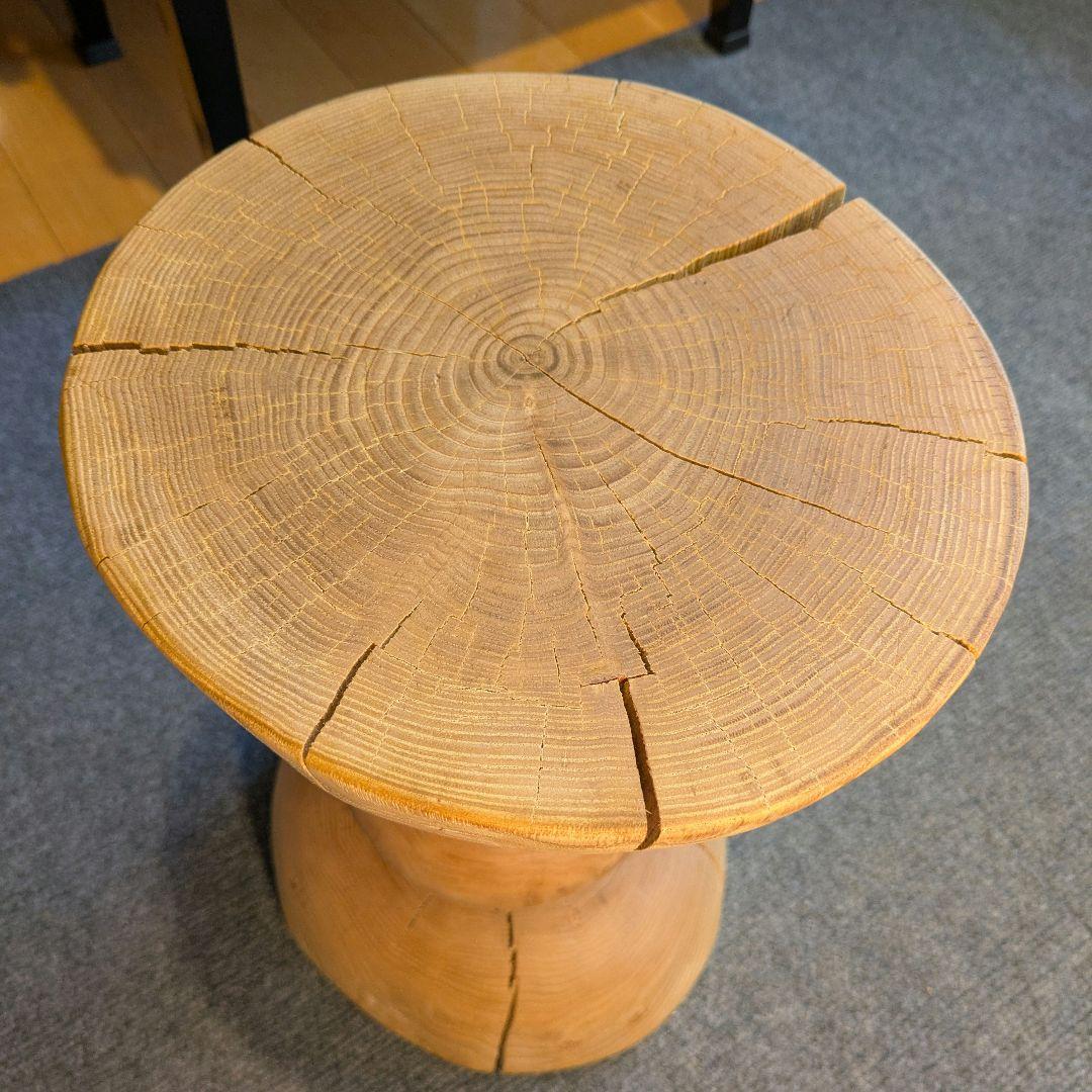 :)　栗　天然木　丸太　椅子　スツール　高さ約40㎝