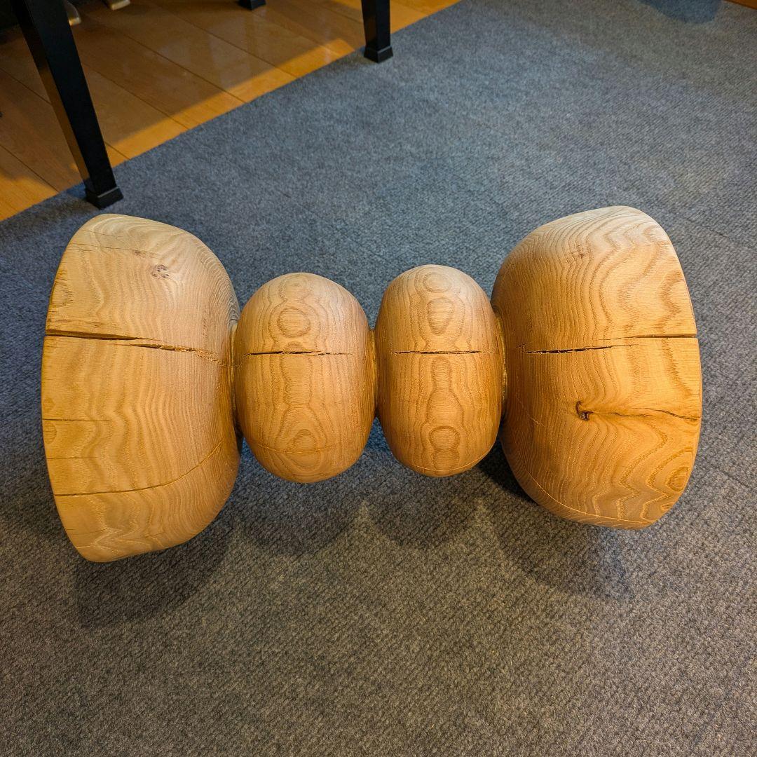 :)　栗　天然木　丸太　椅子　スツール　高さ約40㎝