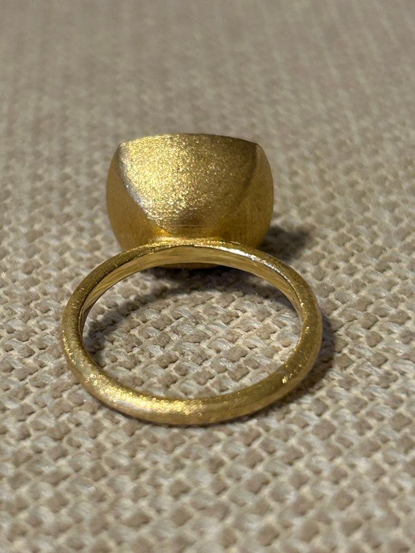 ★美品★年末年始特別価格★k18 リング★7.7g★天然石