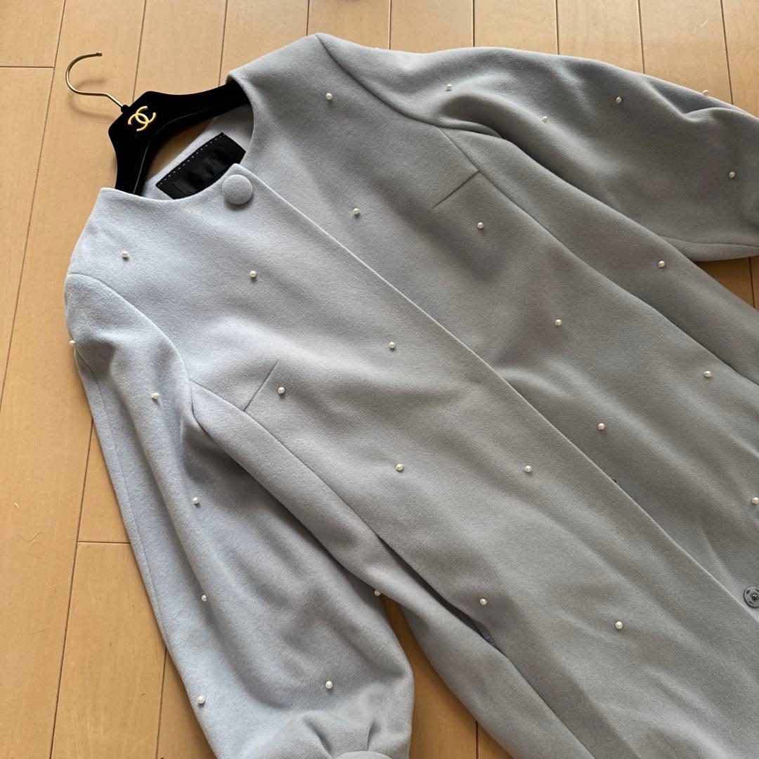 TOBECHICトゥービシックパール付コート冬アウター