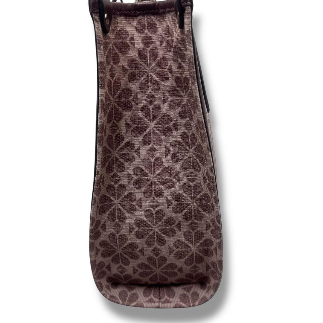 極美品 ケイトスペード ジャガード トートバッグ フラワー 2way