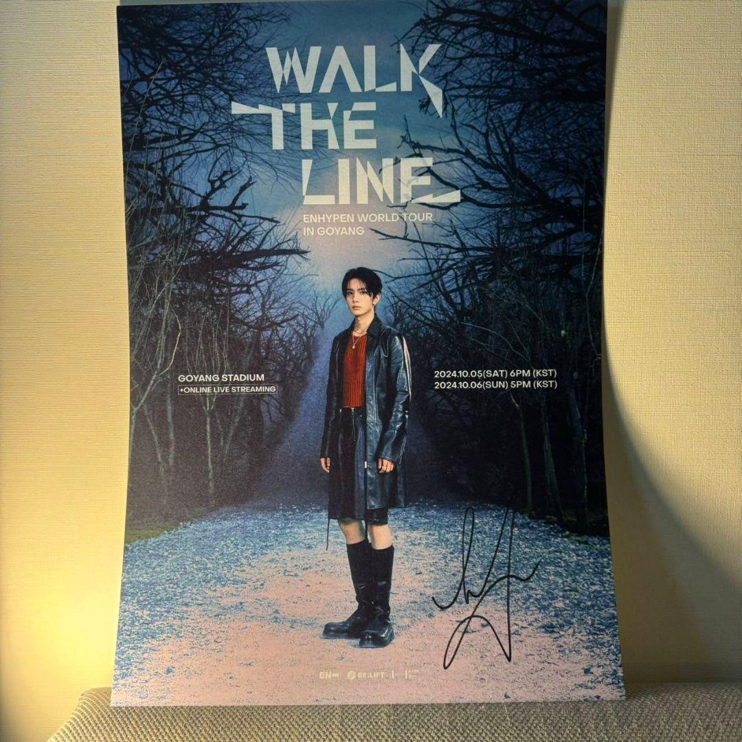 ENHYPEN】ソンフン 直筆サイン入り ポスターWTL プレステ特典