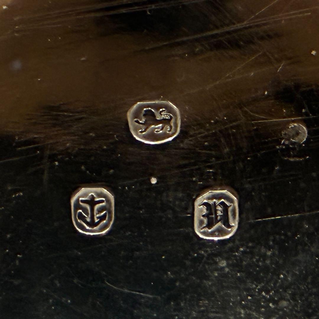 1846-1847年製 バーミンガム 純銀 懐中時計 英国アンティーク 鍵巻き式