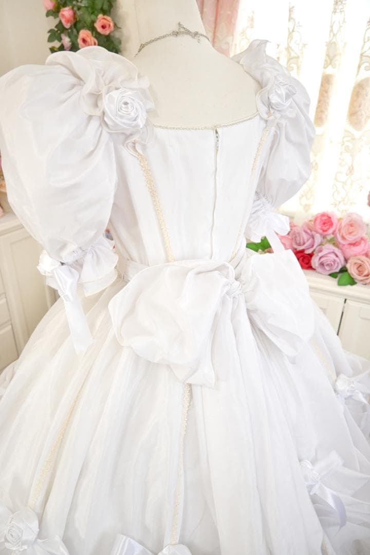 プリンセスウェディングドレス アンティークロリータ風 11号