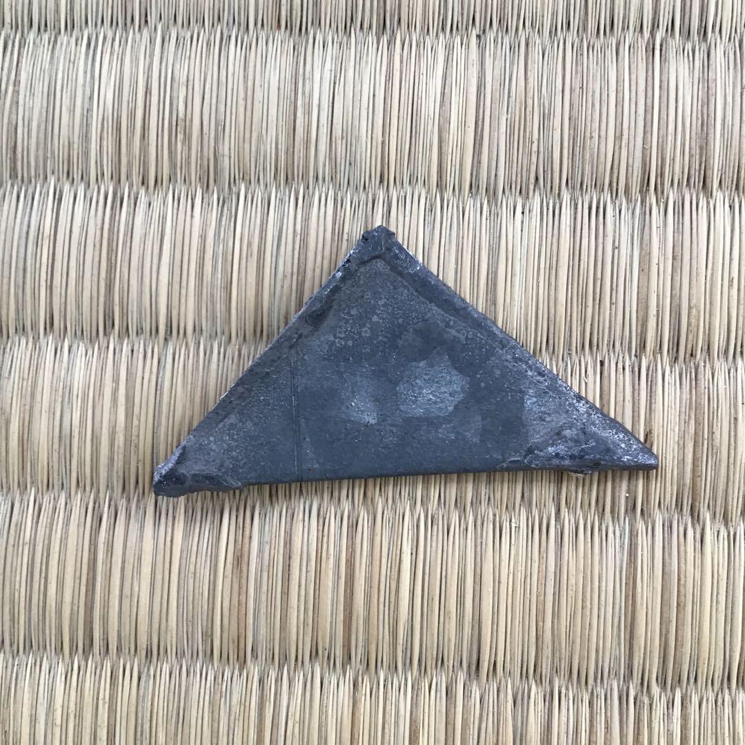 骨董品 茶道具 香合 黒柿千鳥香合 内側金箔(傷)銅板付属 配送桐箱