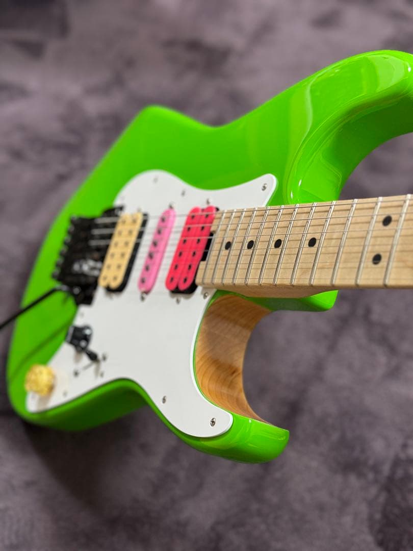 Charvel steve vai Green Meanie風MOD - メルカリ