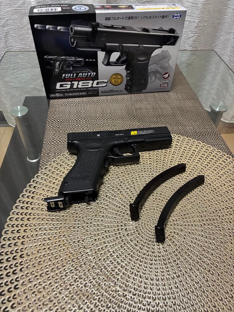 東京マルイ カスタム品 グロックG18C Glock 強化ピニオン マガジン箱付