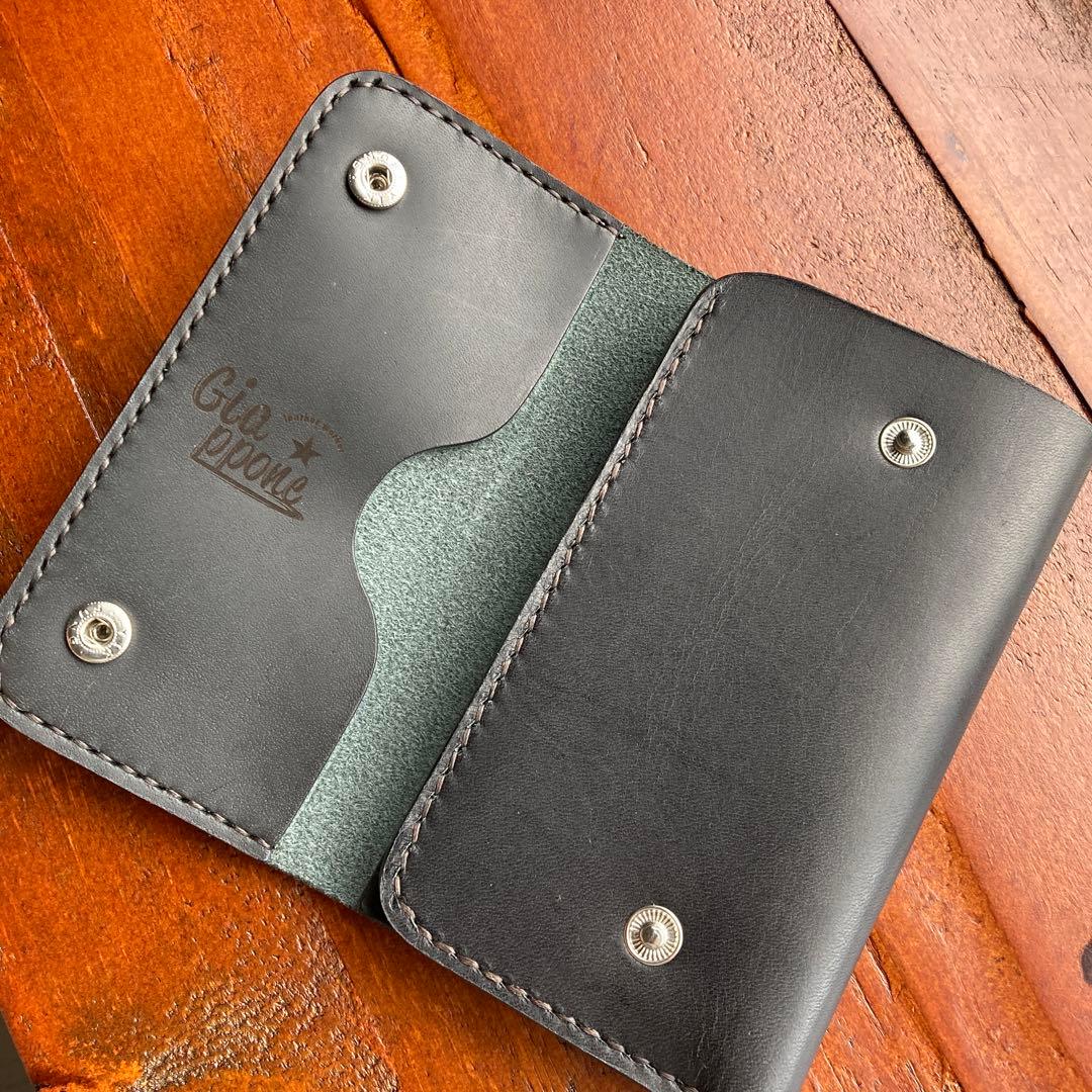 本革　財布　オールレザー　手縫い　レザークラフト ハンドメイド　ヌメ革