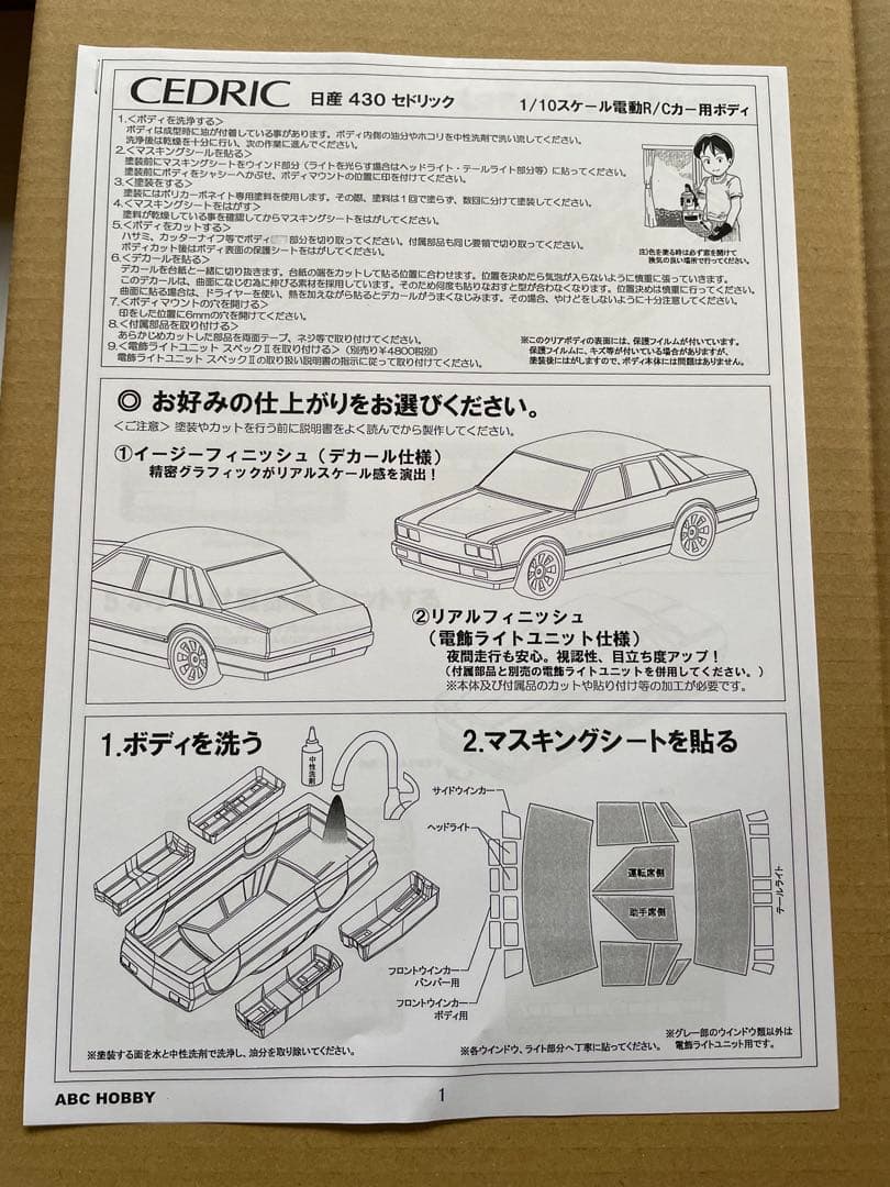 ABCホビー　1/10 ニッサン430セドリック