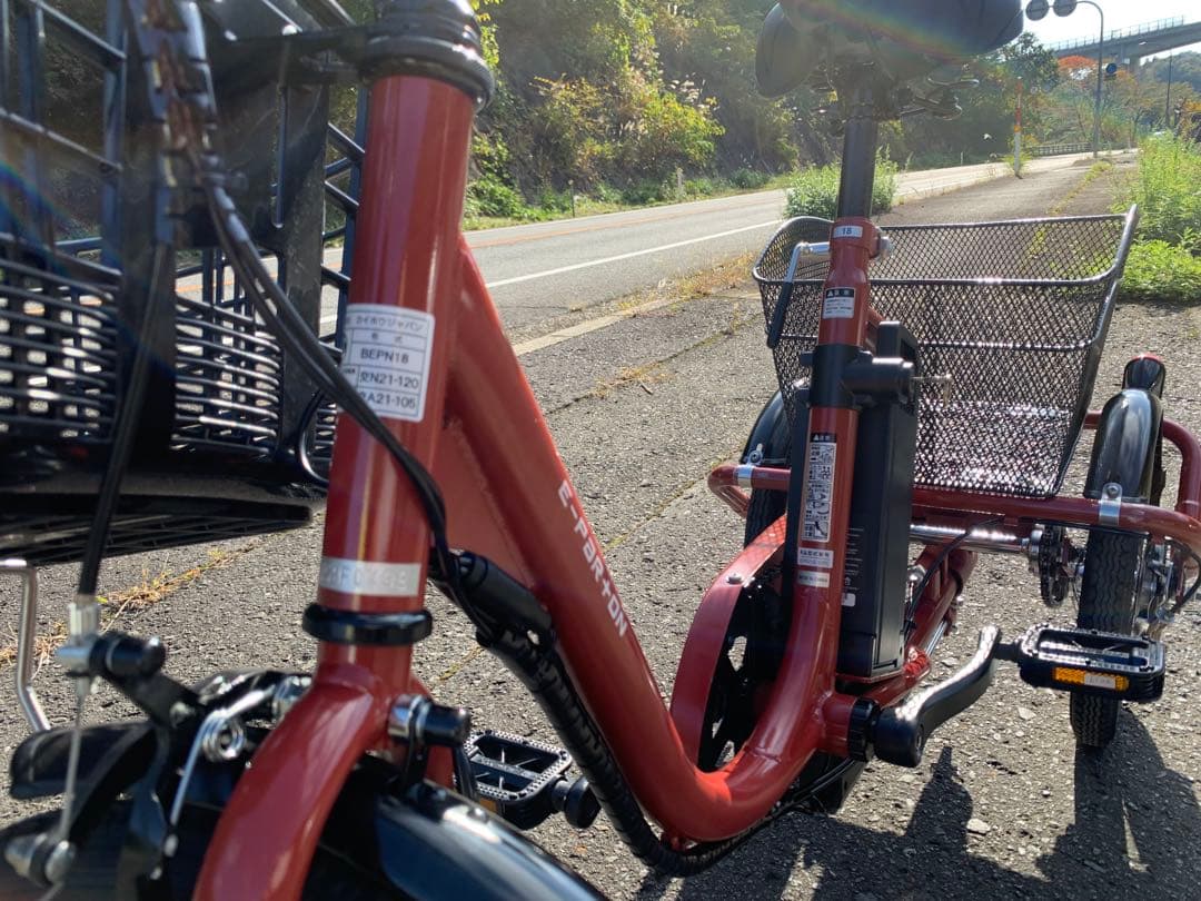 【即乘】送料無料E-PAR+ON電動アシスト三輪自転車18-14インチ動作確認済