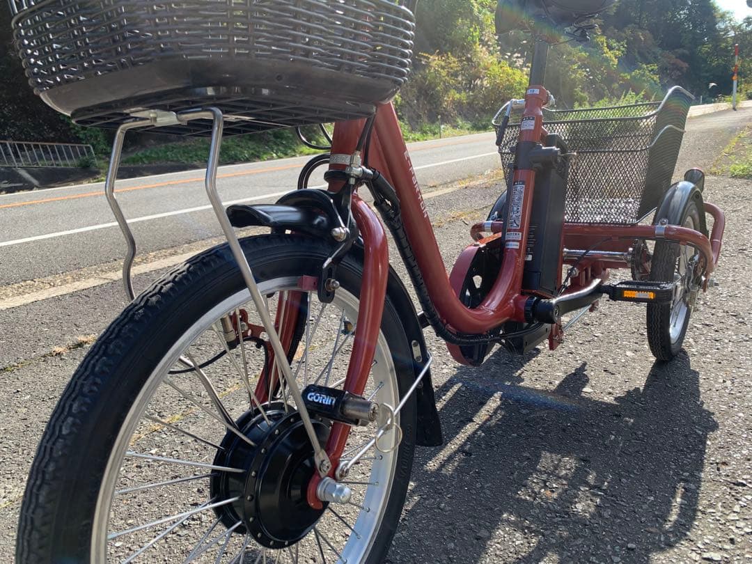 【即乘】送料無料E-PAR+ON電動アシスト三輪自転車18-14インチ動作確認済