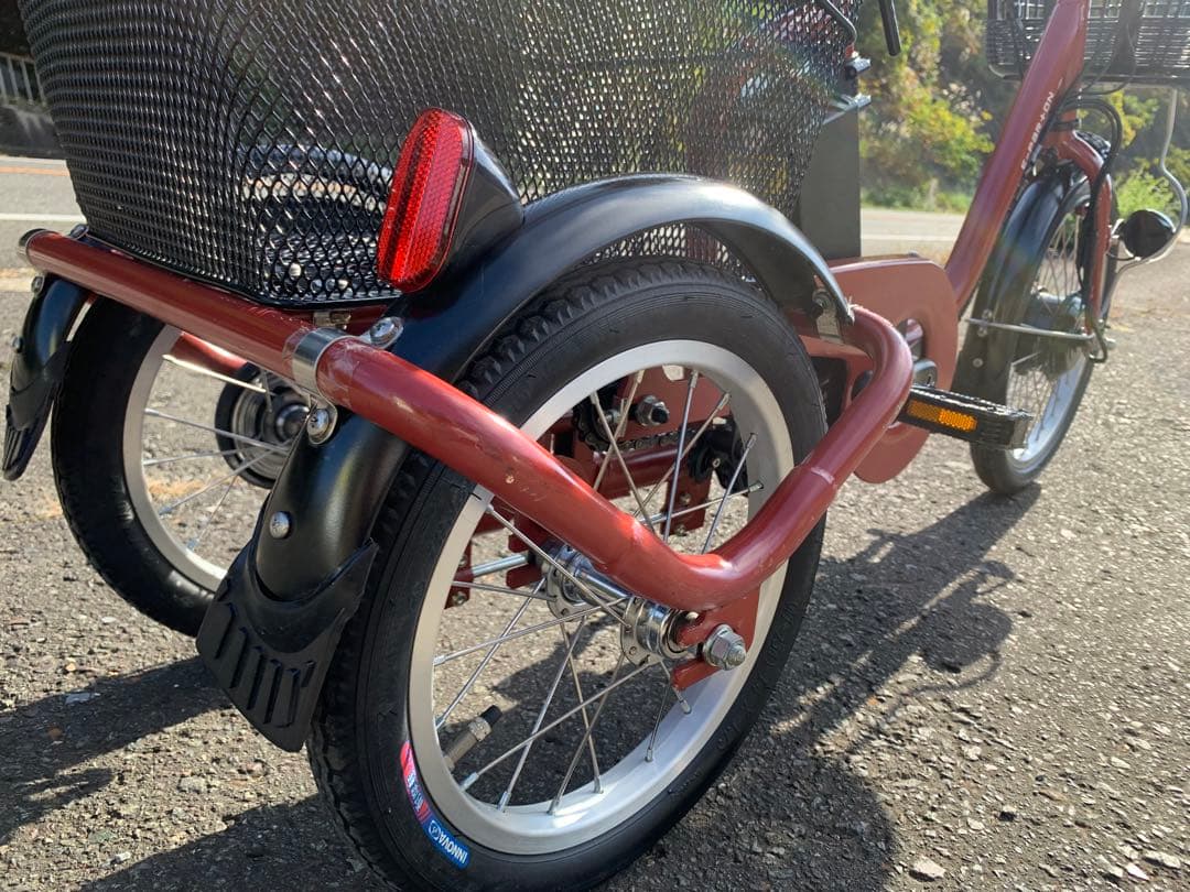 【即乘】送料無料E-PAR+ON電動アシスト三輪自転車18-14インチ動作確認済