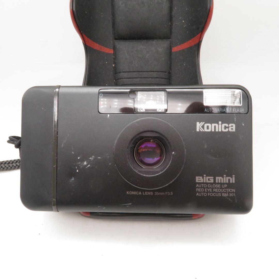 動作確認済み KONICA BiG mini 301 ブラック フィルムカメラ Konica BiG mini BM-301動作未確認コンパクトフィルムカメラ