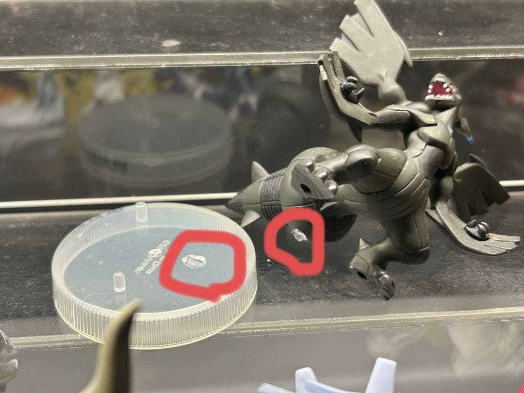 ポケモン海洋堂特典 フィギュア レシラム ゼクロム キュレム ジャンク品