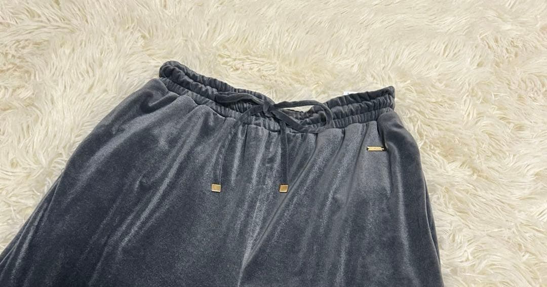 【完売品】gelato piqueベロアロンT＆ベロアパンツセット　グレー