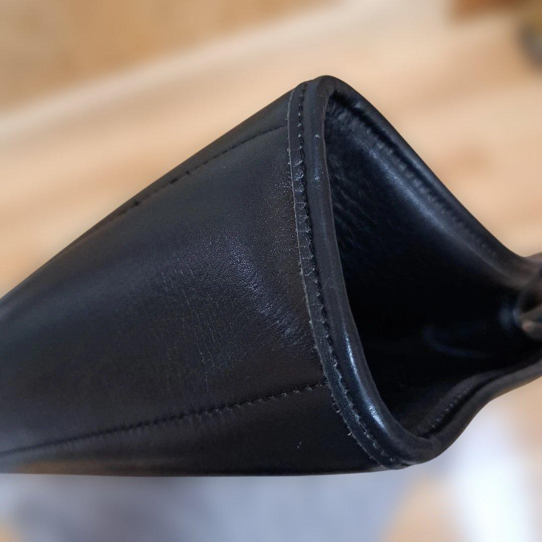 クリスチャン・ディオール ブラックレザーショルダーバッグ 最終値下げ