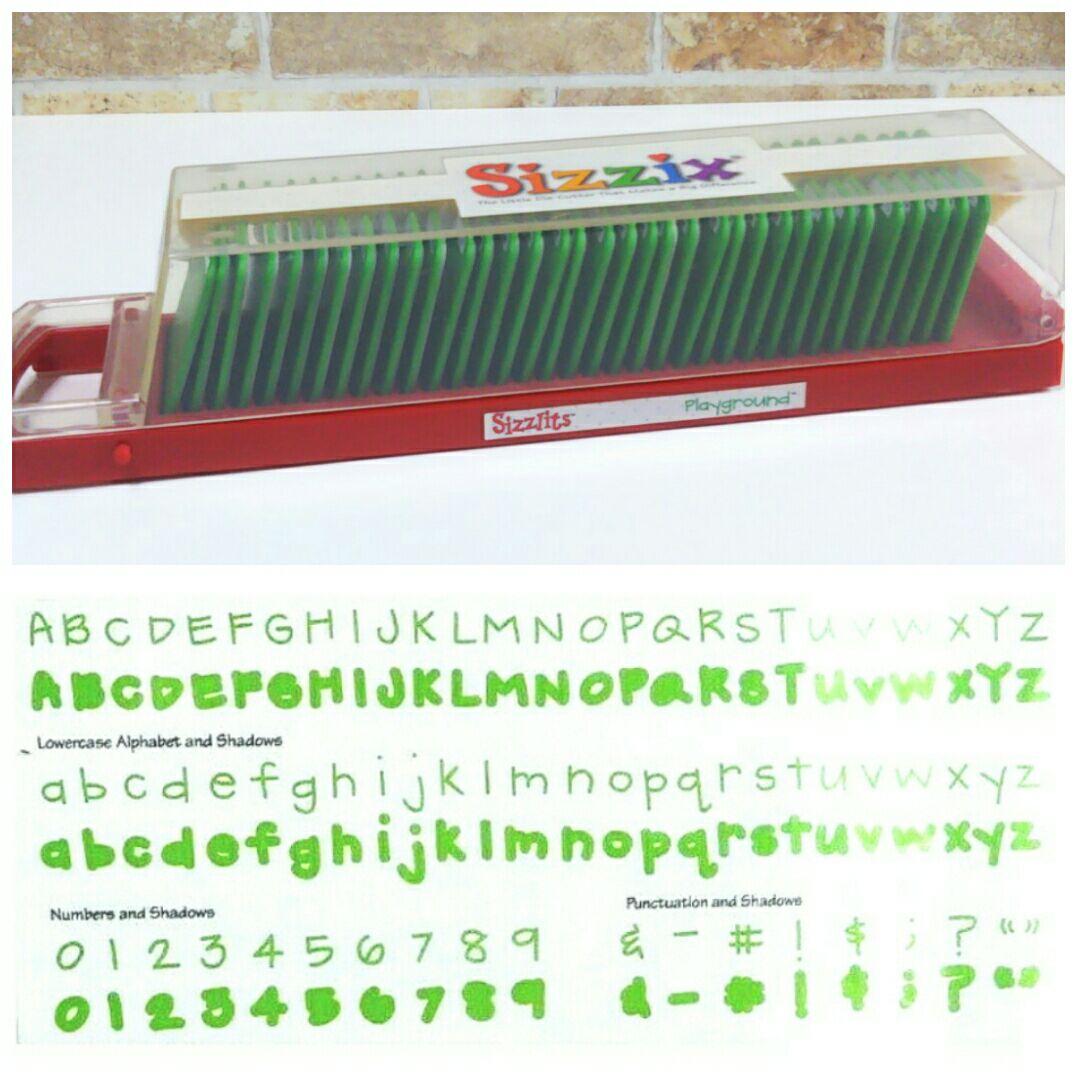 シジックス sizzix アルファベット ダイ シズリッツ playground