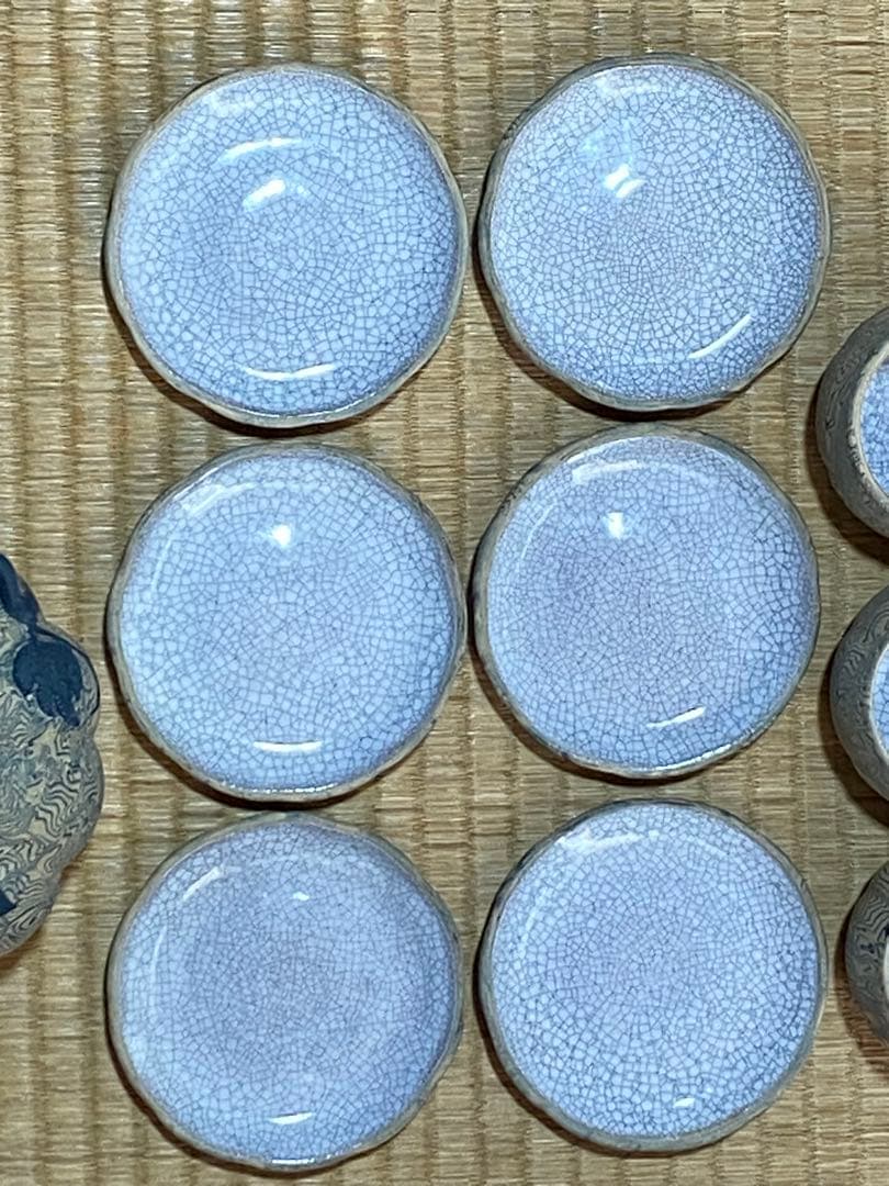 ♦中国 宜興窯 紫砂 貼花文様 茶壺 茶道具 煎茶道具１式 未使用 美品 骨董品