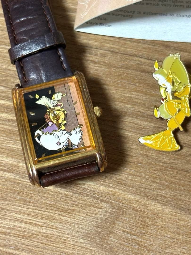 【コレクター必見！】限定5000本！美女と野獣の缶BOX入り腕時計(オマケ付)