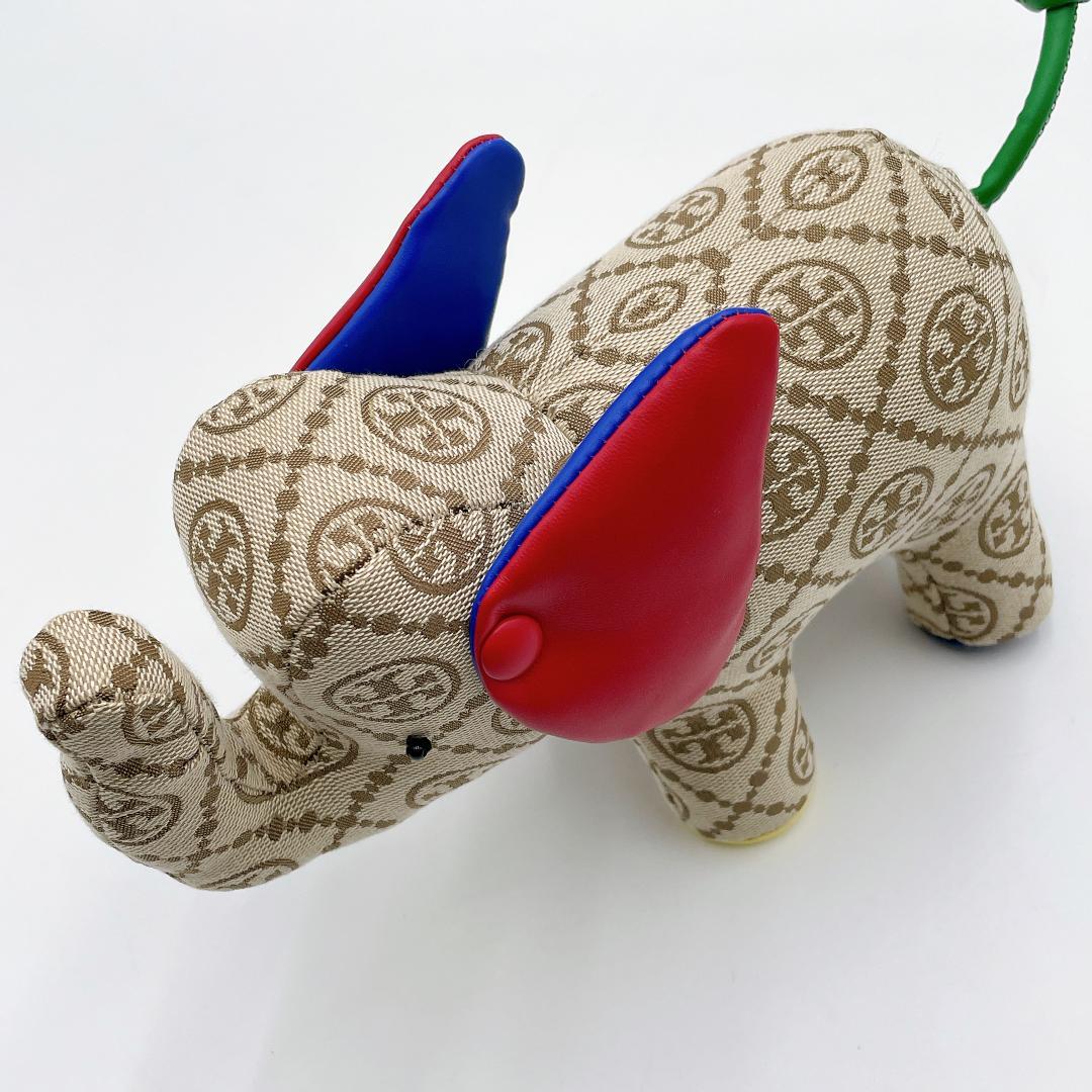 未使用 TORYBURCH Tモノグラム エレファント ぬいぐるみ f576