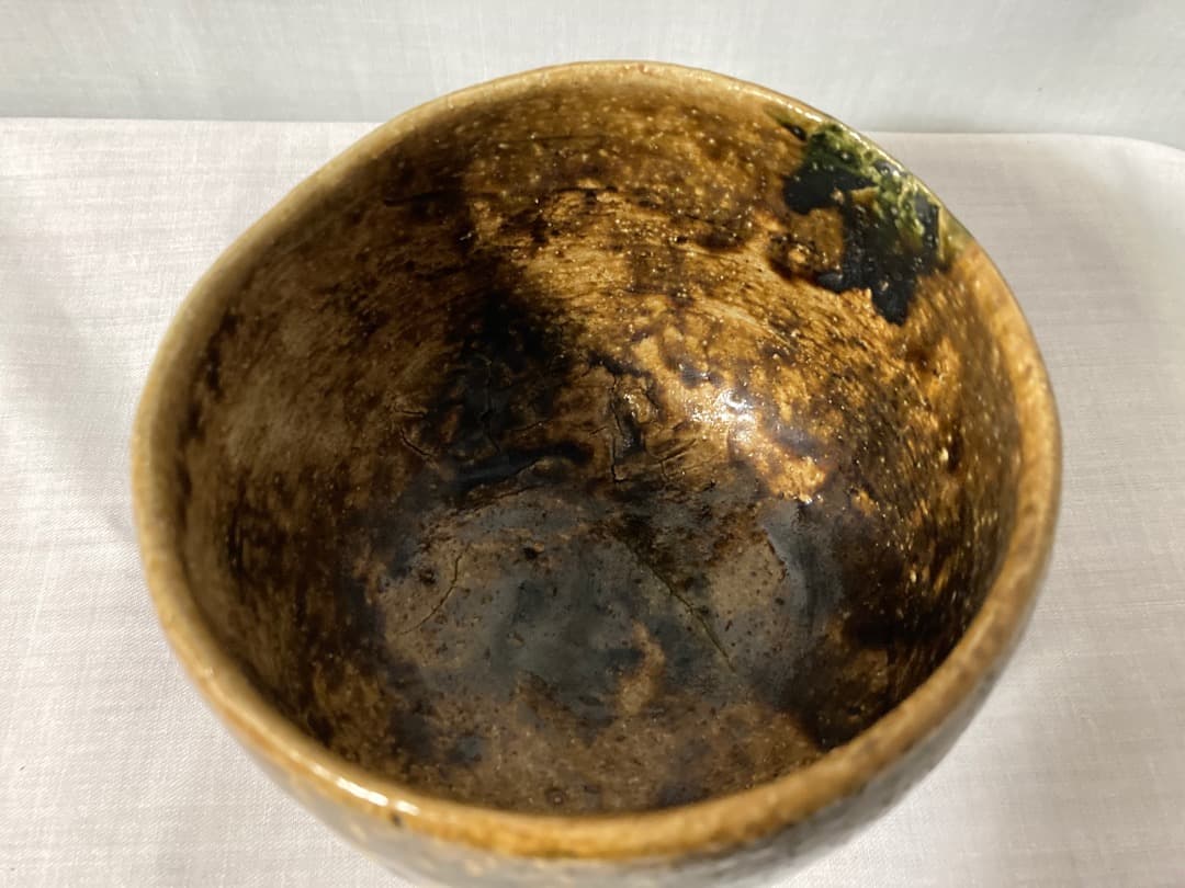 実家整理 茶道具 織部 美濃焼 茶碗