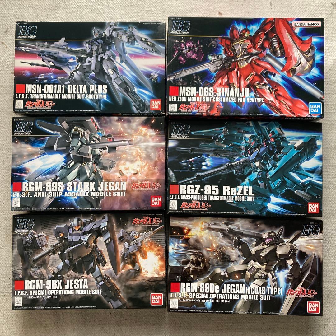 機動戦士ガンダムユニコーン ガンプラ HG まとめ売り 未組立品 6つ